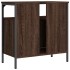 Armario lavabo baño madera ingeniería roble marrón 60x30x60