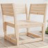 Silla de jardín madera madera maciza de
