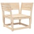 Silla de jardín madera madera maciza de