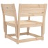 Silla de jardín madera madera maciza de