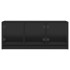 Mueble de TV con puertas de vidrio negro 102x37x42