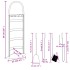 Set de herramientas para chimenea 5 pzas acero 23x15x66