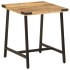Mesa auxiliar de madera maciza de mango y hierro 45x45x50