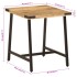 Mesa auxiliar de madera maciza de mango y hierro 45x45x50