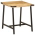 Mesa auxiliar de madera maciza de mango y hierro 45x45x50