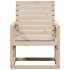 Silla de jardín madera maciza de pino 57,5x63x76