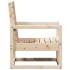 Silla de jardín madera maciza de pino 57,5x63x76