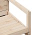 Silla de jardín madera maciza de pino 57,5x63x76
