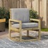 Silla de jardín madera de pino impregnada 57,5x63x76
