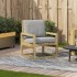 Silla de jardín madera de pino impregnada 57,5x63x76