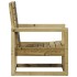 Silla de jardín madera de pino impregnada 57,5x63x76