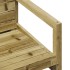 Silla de jardín madera de pino impregnada 57,5x63x76