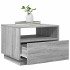 Mesa de centro con luces LED gris Sonoma 50x49x40