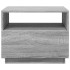 Mesa de centro con luces LED gris Sonoma 50x49x40