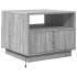 Mesa de centro con luces LED gris Sonoma 50x49x40