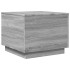 Mesa de centro con luces LED gris Sonoma 50x50x40