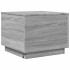 Mesa de centro con luces LED gris Sonoma 50x50x40