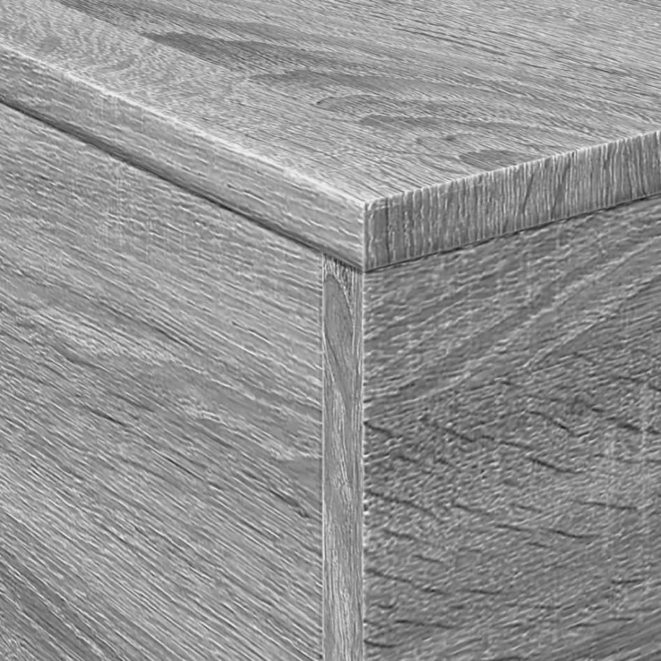 Mesa de centro con luces LED gris Sonoma 50x50x40