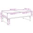 Mesa de centro madera ingeniería metal roble marrón