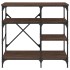 Estantería de cocina madera ingeniería metal marrón 90x40x84