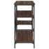 Estantería de cocina madera ingeniería metal marrón 90x40x84