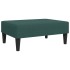 Reposapiés de terciopelo verde oscuro 77x55x31