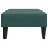 Reposapiés de terciopelo verde oscuro 77x55x31