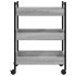 Carrito de cocina madera de ingeniería gris Sonoma 50x30x70