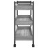 Carrito de cocina madera de ingeniería gris Sonoma 50x30x70