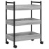 Carrito de cocina madera de ingeniería gris Sonoma 50x30x70