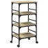 Carrito de cocina madera ingeniería roble Sonoma 45x35x89,5