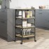 Carrito de cocina madera ingeniería roble Sonoma 45x35x89,5