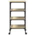 Carrito de cocina madera ingeniería roble Sonoma 45x35x89,5