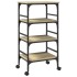 Carrito de cocina madera ingeniería roble Sonoma 45x35x89,5