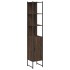 Armario de baño madera ingeniería marrón roble 33x33x185,5