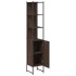 Armario de baño madera ingeniería marrón roble 33x33x185,5