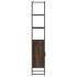 Armario de baño madera ingeniería marrón roble 33x33x185,5