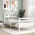 Estructura de cama con cabecero madera maciza