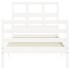 Estructura de cama con cabecero madera maciza
