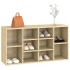Banco zapatero contrachapada color roble 103x30x54,5