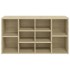 Banco zapatero contrachapada color roble 103x30x54,5