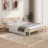 Estructura de cama doble sin colchón 135x190