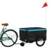 Remolque para bicicleta hierro negro y azul 30