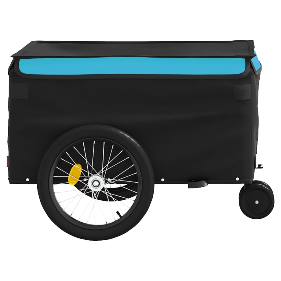 Remolque para bicicleta hierro negro y azul 30