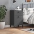 Mesita de noche VIKEN madera de ingeniería gris
