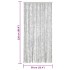 Cortina antimoscas chenilla gris 90x220