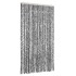 Cortina antimoscas chenilla gris negro y blanco 100x220