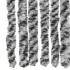 Cortina antimoscas chenilla gris negro y blanco 100x220