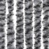 Cortina antimoscas chenilla gris negro y blanco 100x220