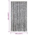 Cortina antimoscas chenilla gris negro y blanco 100x220